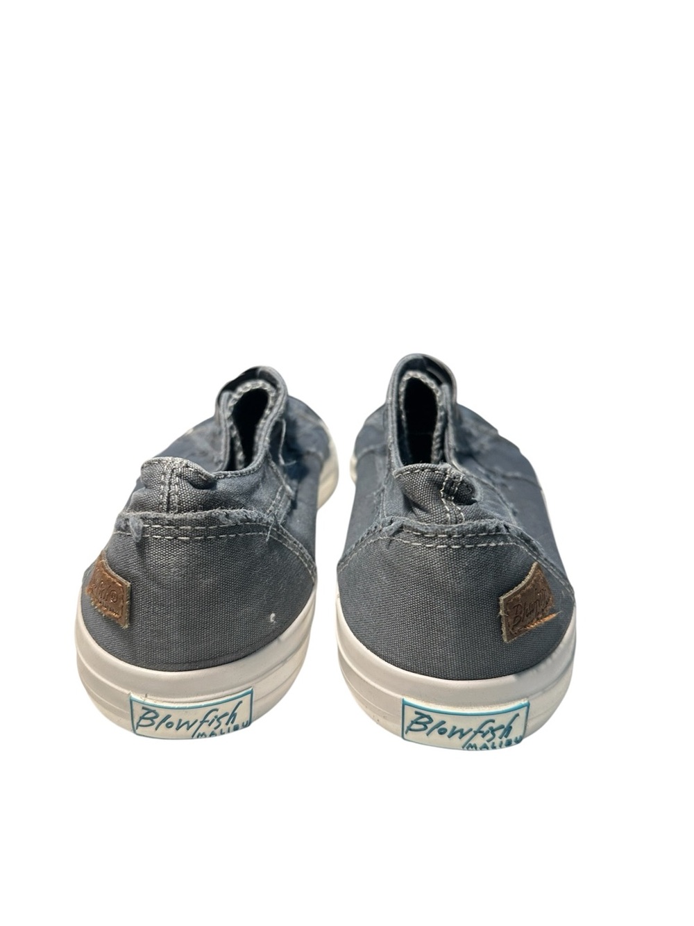 Blowfish Malibu Gray Canvas Slip-On Sneakers Women’s Size 11 Casual Comfort - Picture 4 of 9